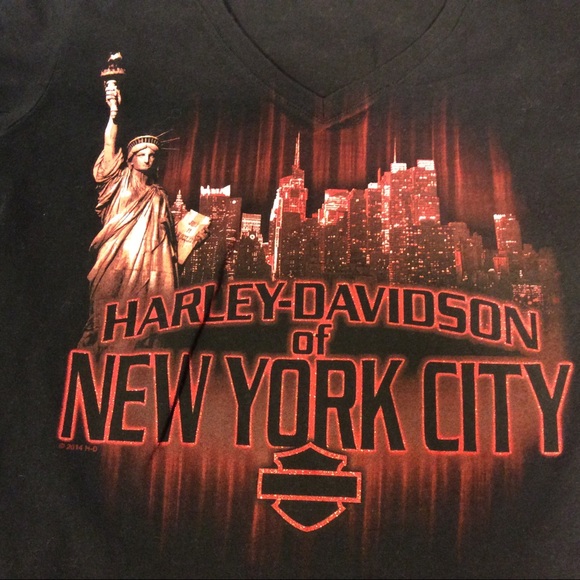 Harley-Davidson Women’s New York City V-neck Tee size small - Picture 8 of 9